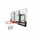 Баскетбольный щит регулируемый Unix Line B-Backboard-PC 50"x32" R45 BSBS50APCBK 75_75