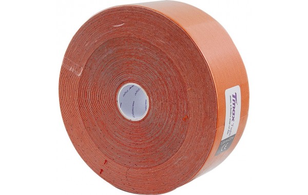 Тейп кинезиологический Tmax 22m Extra Sticky Orange оранжевый 600_380