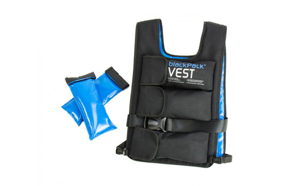 Жилет с отягощением Aerobis blackPack Vest до 25 кг, черный 600_380