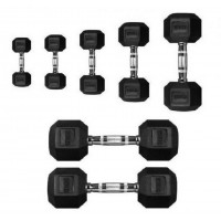 Гантель 40кг Perform Better Rubber Encased Hex Dumbbells 4137-40\BK-40-00