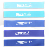 Резинки для фитнеса UnixFit LBU5PCSBE 5 цветов, синий