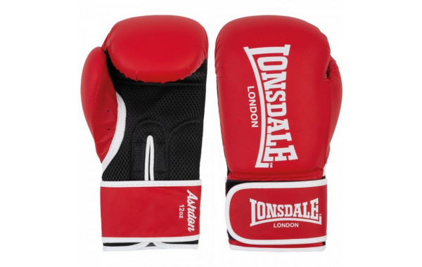 Перчатки тренировочные 14oz Lonsdale Ashdon 160011 14 RD красный 600_380