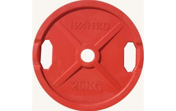 Диск обрезиненный 25кг Johns DR71022 - 25С цветной 600_380