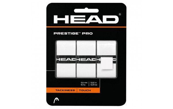 Овергрип Head Prestige Pro 282009-WH, 0.55 мм, 3 шт, белый 600_380