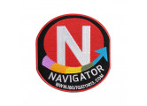 Нашивка Navigator Pro 58х50мм самоклеющаяся красная