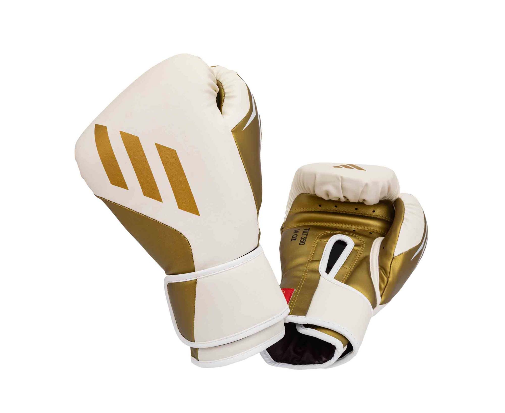 Перчатки боксерские Adidas Speed Tilt 350 SPD350VTG бело-золотой 2000_1635