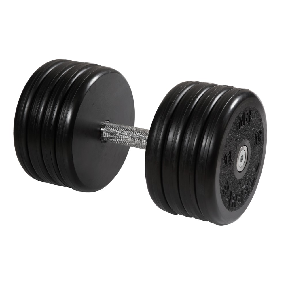 Гантель классик MB Barbell с вращающейся ручкой 43 кг MB-FdbEM-B43 1000_1000