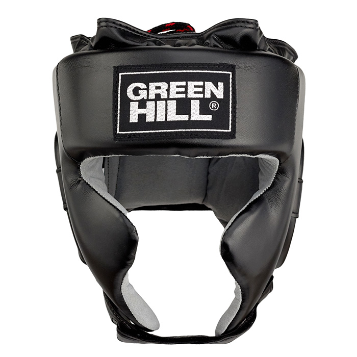 Боксерский шлем Green Hill Sparring HGS-9409, черный 700_700