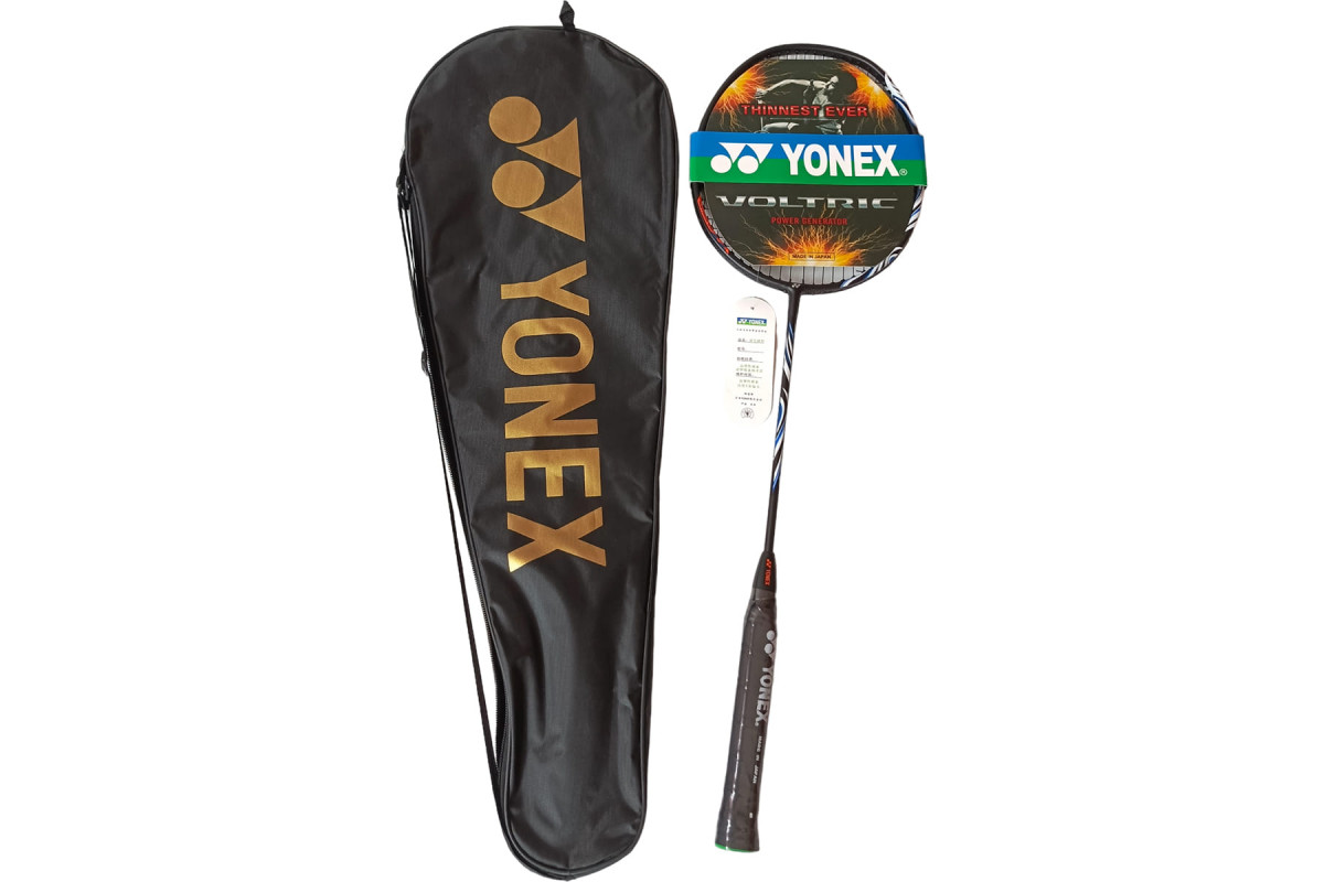 Ракетка для бадминтона в чехле Yonex Replika E43165-1 черно\синий 1200_800