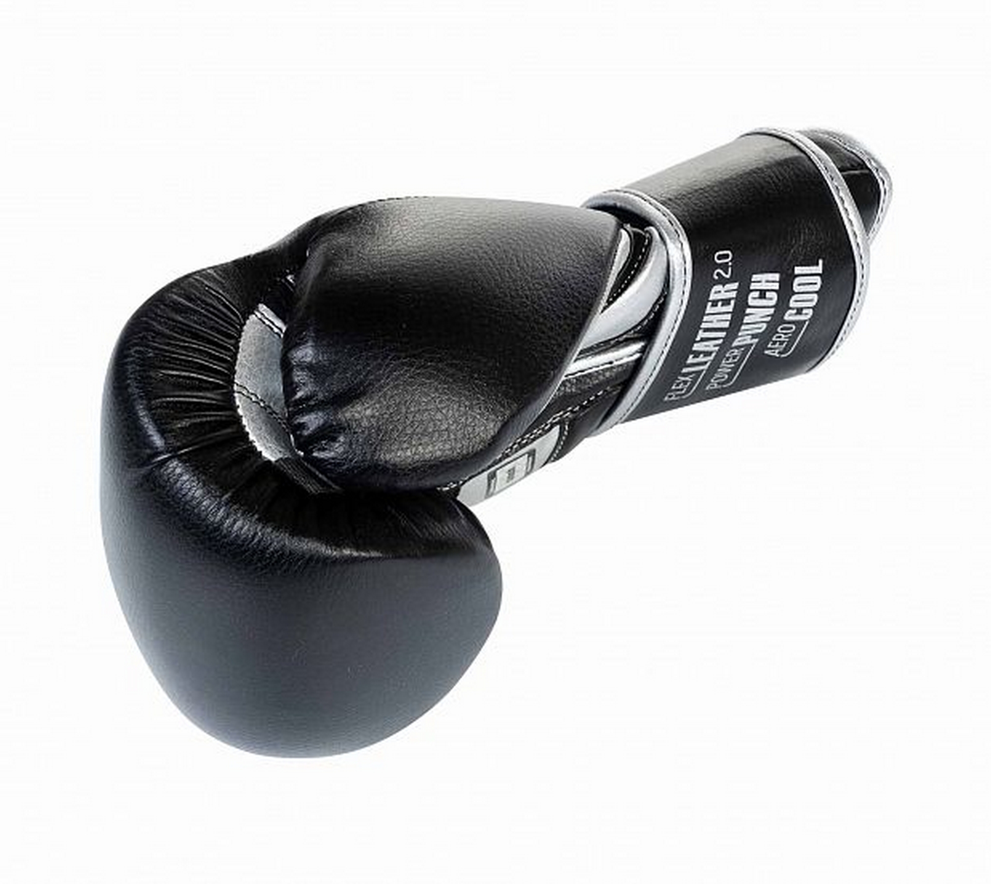 Перчатки боксерские Clinch Punch 2.0 C141 черно-серебристый 2000_1784
