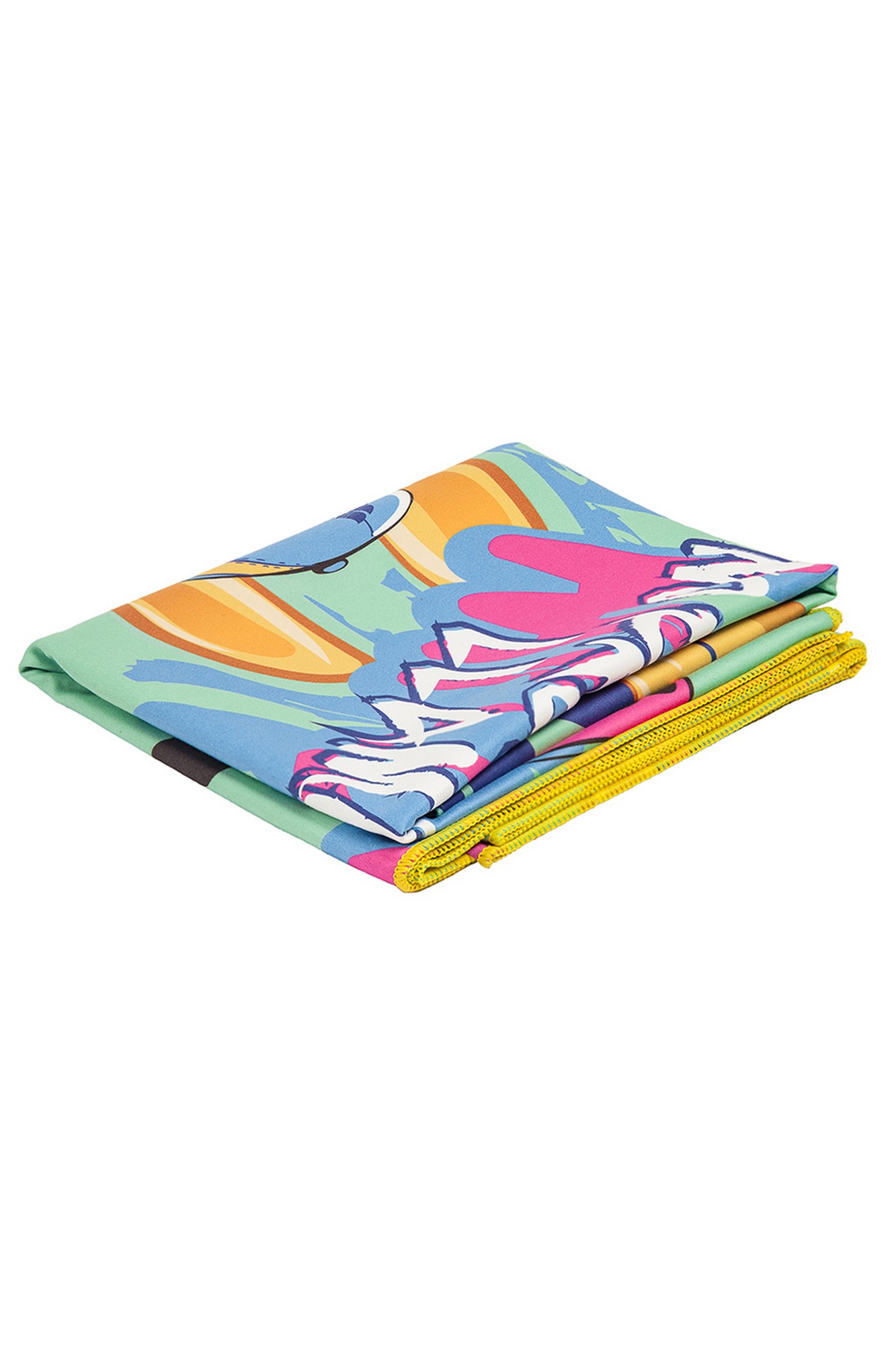 Полотенце из микрофибры Mad Wave Microfiber Towel Llama M0761 03 2 16W зеленый 1333_2000