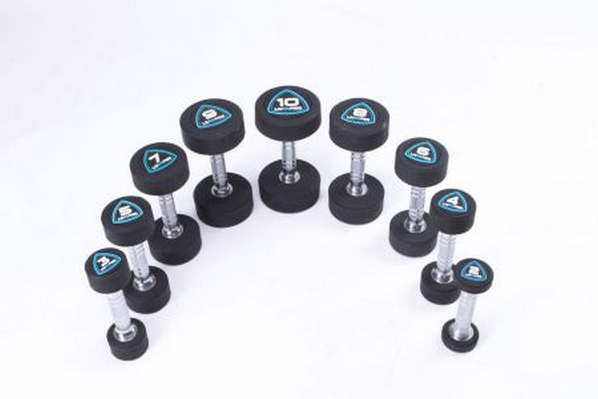 Гантели в уретане 8 кг Live Pro Studio Dumbbells LP8075-08 1200_800