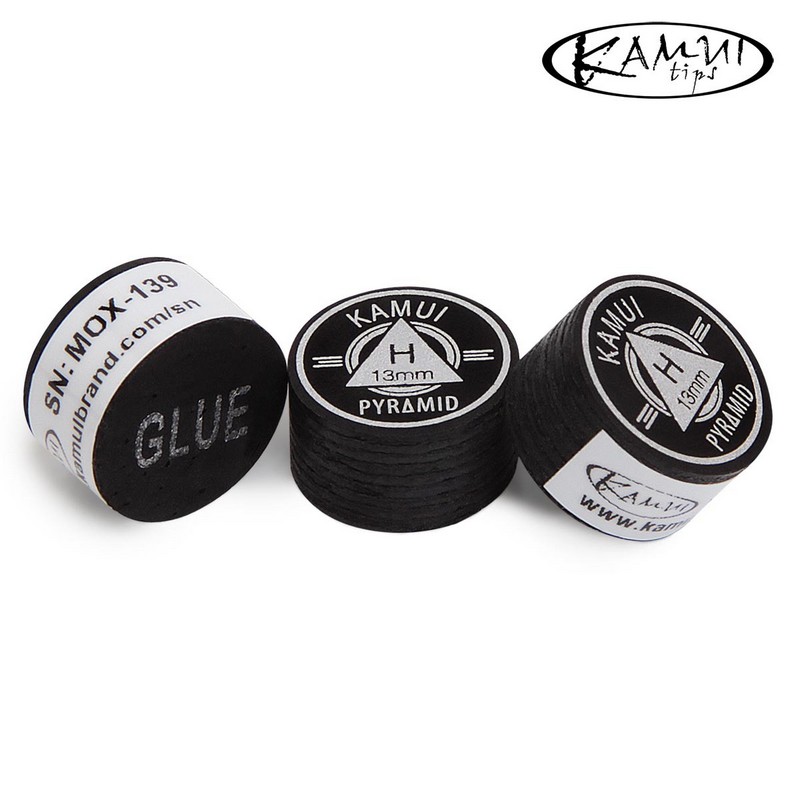 Наклейка для кия Kamui 09386 Pyramid Black ø13мм Soft 1шт. 800_800