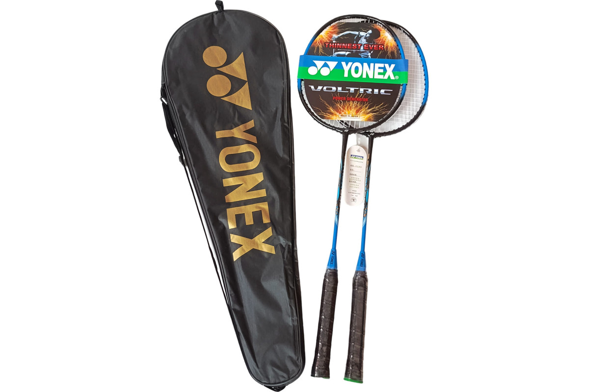 Набор для бадминтона 2 ракетки в чехле Yonex Replika E43163-1 синий 1200_800