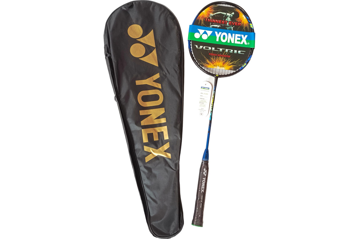 Ракетка для бадминтона в чехле Yonex Replika E43165-4 черно\синий 1200_800