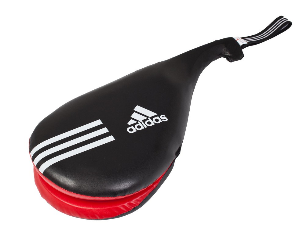 Ракетка для тхэквондо двойная Adidas Maya Double Target Mitt черно-красная adiTDT03 979_800