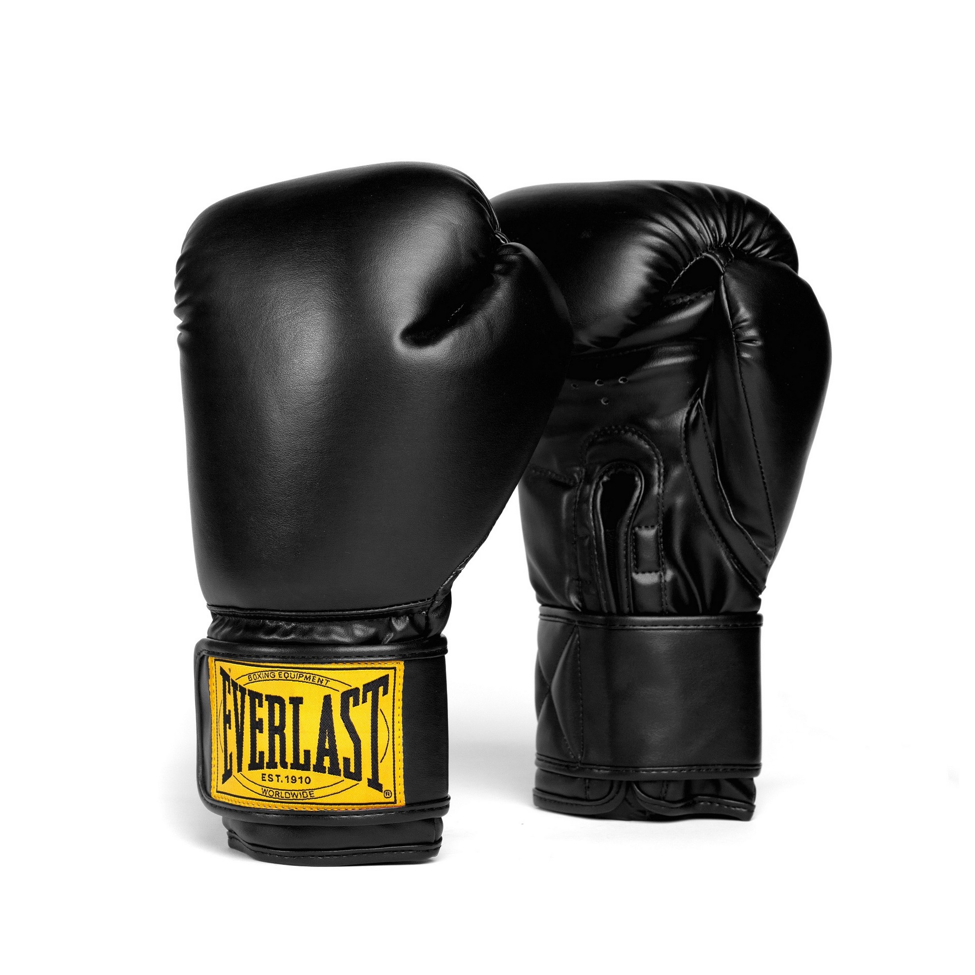 Перчатки тренировочные Everlast 1910 Classic PU 12oz P00003348 черный 2000_2000