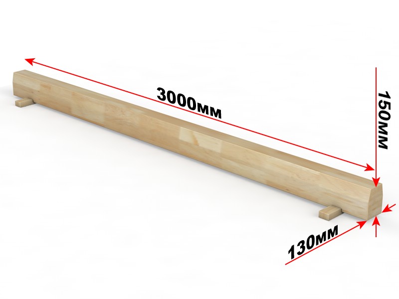 Бревно гимнастическое напольное L=4 м Glav 04.10.02-4 800_600