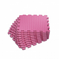 Коврик-пазл влагостойкий для йоги и фитнеса, 30х30х1см UnixFitt EVAMU24PK розовый, 24 шт 120_120