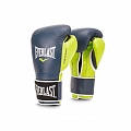 Перчатки тренировочные Everlast Powerlock 16 oz синий/зеленый P00000618 120_120