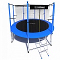 Батут i-Jump Classic 10FT 306 см с нижней сетью и лестницей синий 120_120